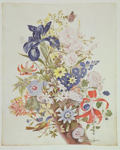 Gemengde bloemen in een hoorn des overvloeds, c.1768 door Thomas Robins